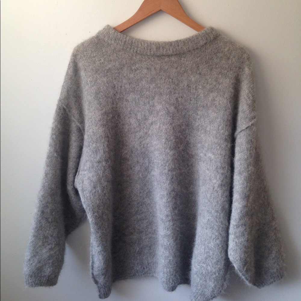 Grey free people sweater